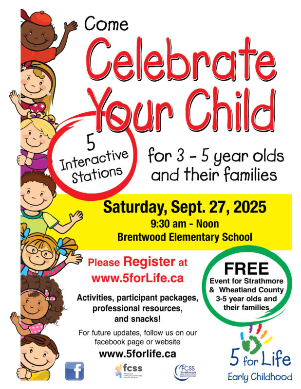 Celebrate Your Child Sept 2025 with FCSS logo