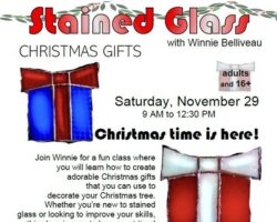Wheatland Society of Arts “Stained Glass Christmas Gifts” 16+