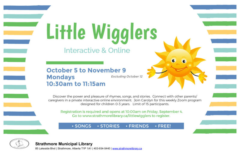 Little Wigglers Oct 5 to Nov 9