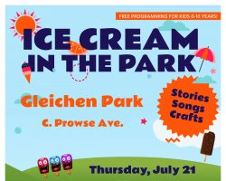 Ice Cream in the Park Poster Gleichen
