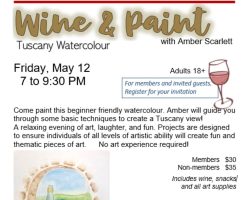 Wine and Paint Night Wheatland Society of Arts