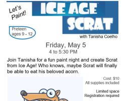 Let’s Paint “Ice Age Scrat” at Wheatland Society of Arts