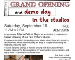 Pottery Studio Grand Opening and Demo Day