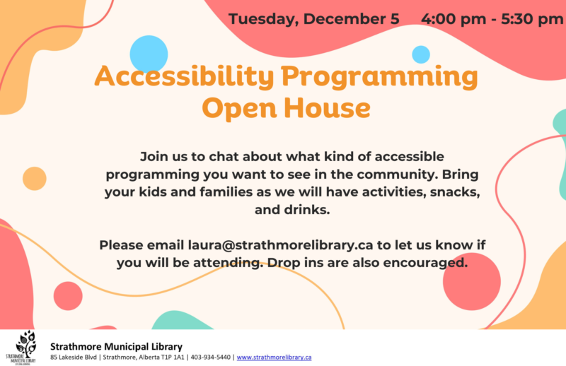 Accessibility Programming Open House