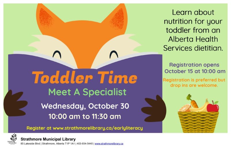 Toddler Time Meet a Specialist