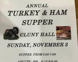 Cluny ANNUAL TURKEY & HAM SUPPER