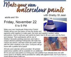 Make your own watercolour paints